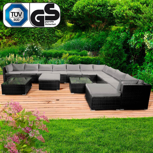 Polyrattan Loungemöbel Set