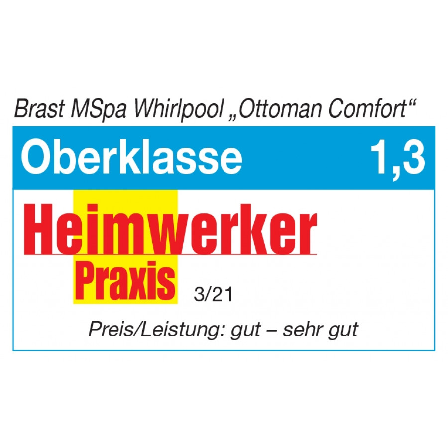 Heimwerker Praxis Test 1,3 Oberklasse Ottoman Comfort