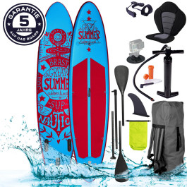 Aufblasbares SUP Board Set SUMMER 320 blue/red