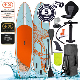 Aufblasbares SUP Board Set mit Sitz SHARK 300 light blue/orange