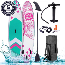 Aufblasbares SUP Board CANDY SKULL 320 pink