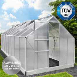 Aluminium-Gewächshaus 490x250x205
