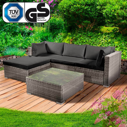 Polyrattan Loungemöbel Set