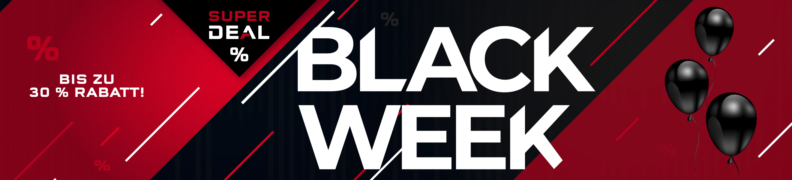 bis zu 30% am in der Black Week sparen