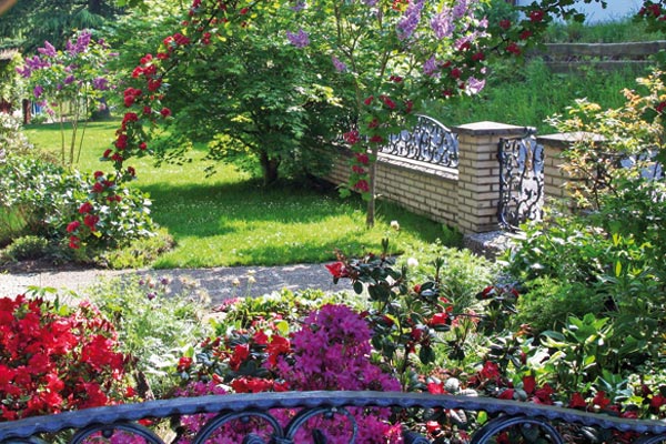 kleiner Garten perfekt für Akkumäher